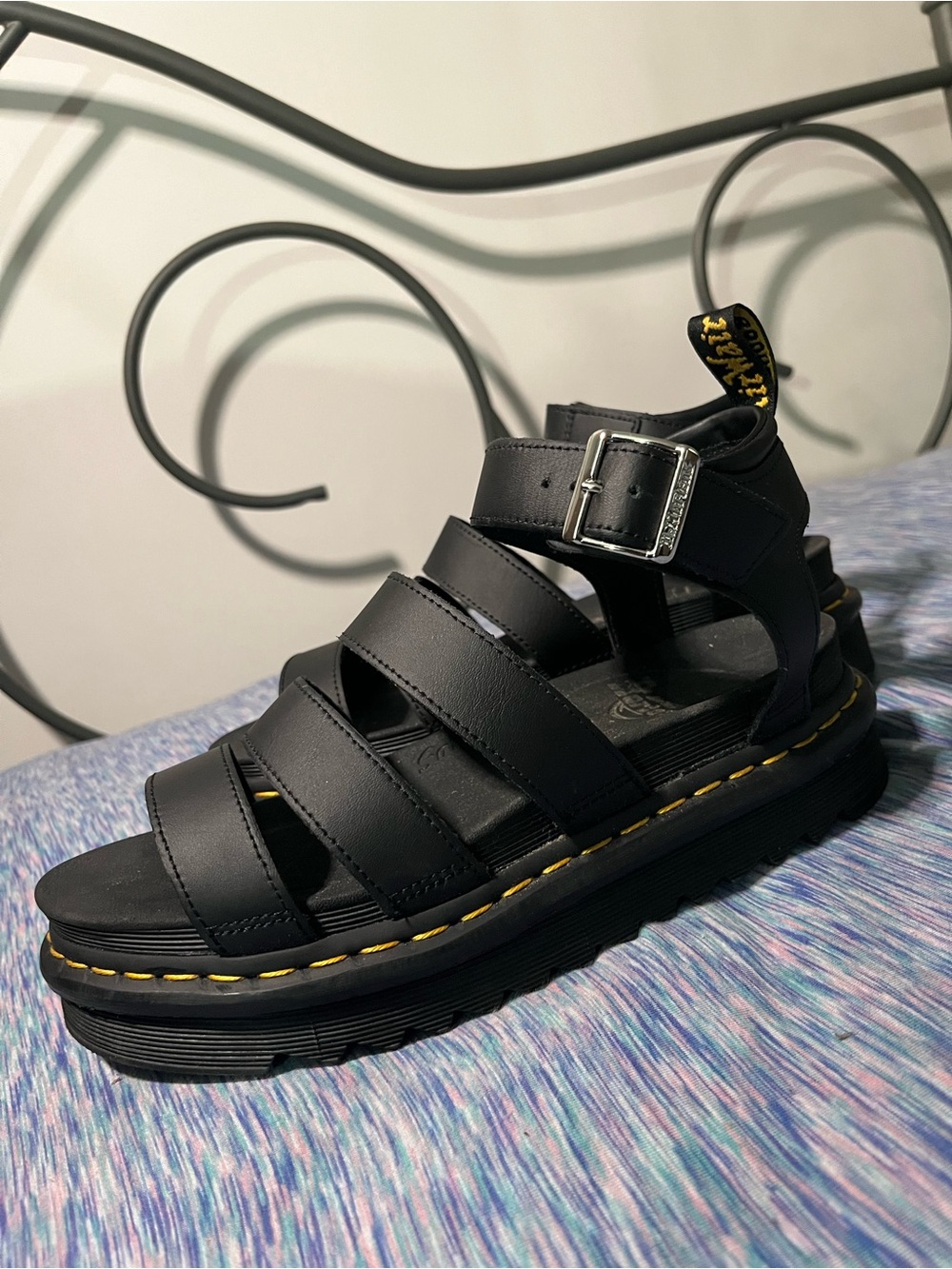 Dr. Martens black Blaire gladiator bouncing soles sandals women’s size 8